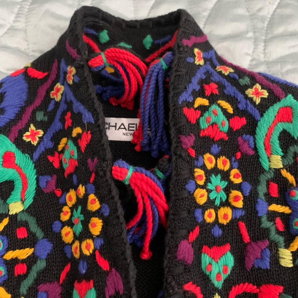 Colorful Pretty Michael Simon Cardigan